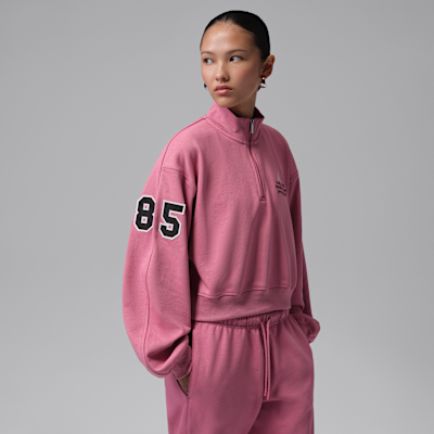 Jordan Brooklyn Fleece Women's Cropped 1/4-Zip Top. Nike.com